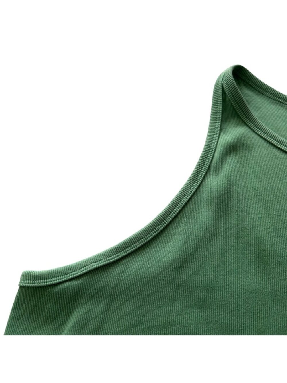 Old Navy Womens Green Sleeveless Ribbed Tank Dress 4X Cotton Blend Beach Vacatio - Picture 11 of 12